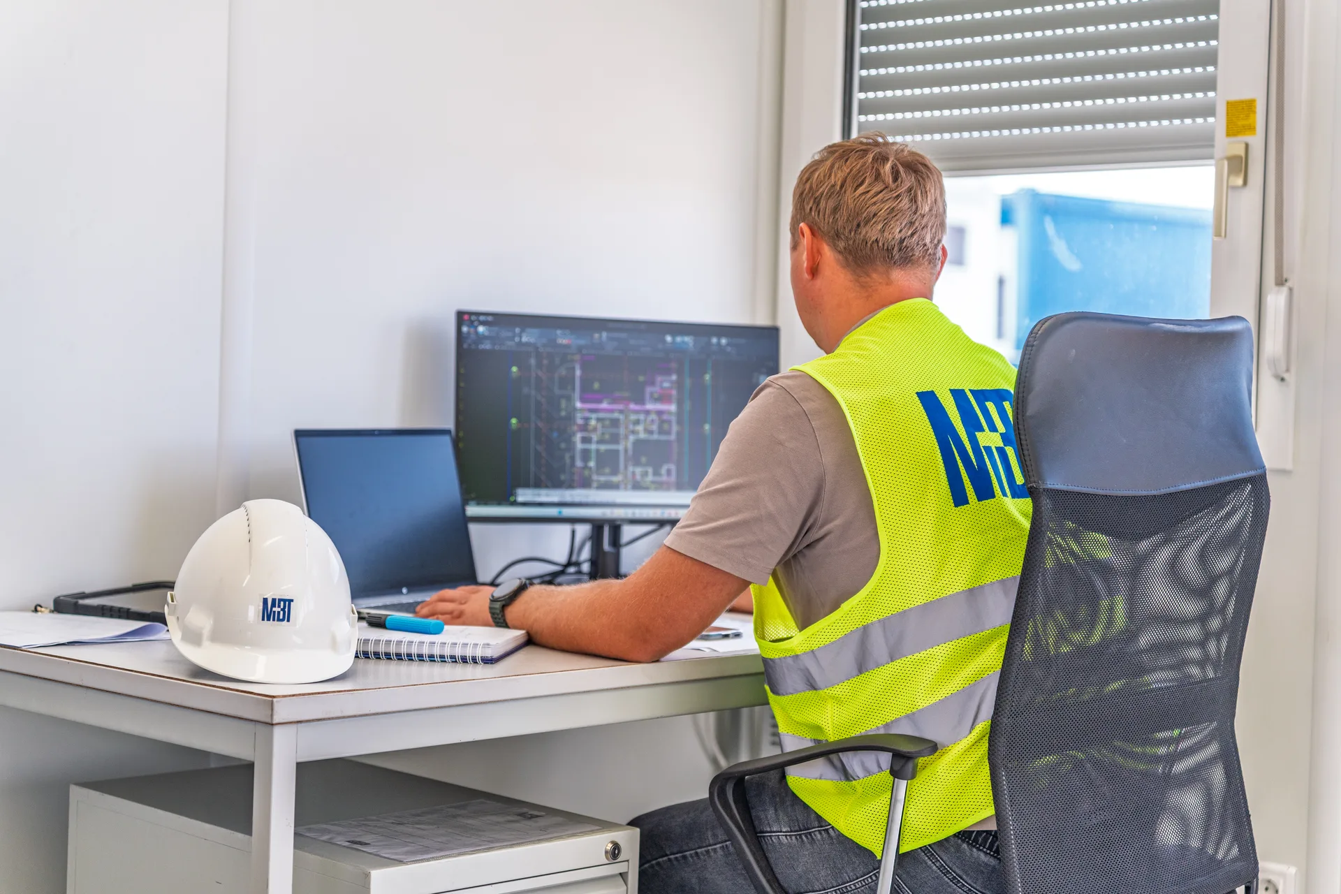 MBT-Arbeit auf der Baustelle